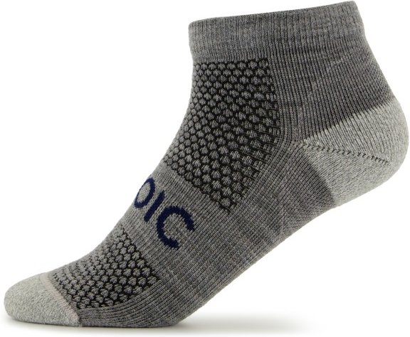Stoic - Merino Running Low+ Light Socks - Laufsocken Gr 45-47 grau