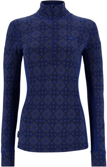 Thumbnail - Kari Traa - Women's Rose Half-Zip - Merinounterwäsche Gr S blau