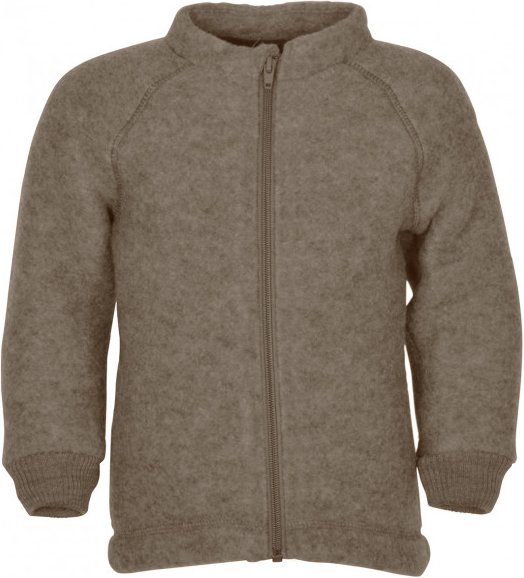 Thumbnail - Mikk-Line - Kid's Wool Jacket - Wolljacke Gr 104 grau/braun