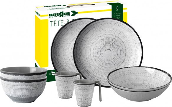 Brunner - Set Tête-À-Tête - Geschirr-Set Gr One Size grau