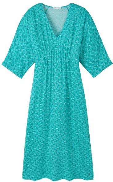 Thumbnail - Tranquillo - Women's Midikleid aus Ecovero Viskose - Kleid Gr S türkis