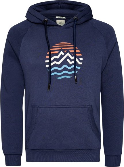 GreenBomb - Mountain Stripes Trek Hoodie - Hoodie Gr S blau