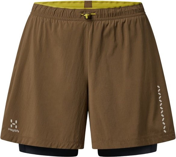 Thumbnail - Haglöfs - Women's L.I.M Tempo Trail 2-In-1 Shorts - Laufshorts Gr S braun