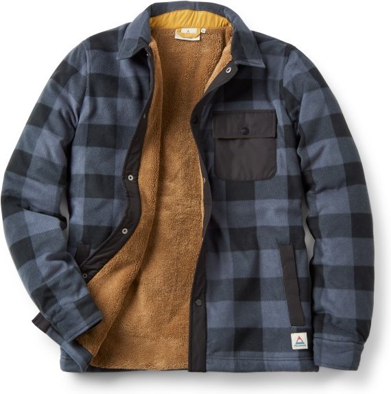 Passenger - Firelight Sherpa Lined Overshirt - Winterjacke Gr XL blau