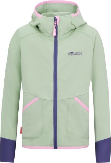Trollkids - Girl's Saltfjord Jacket - Sweat- & Trainingsjacke Gr 152 grün