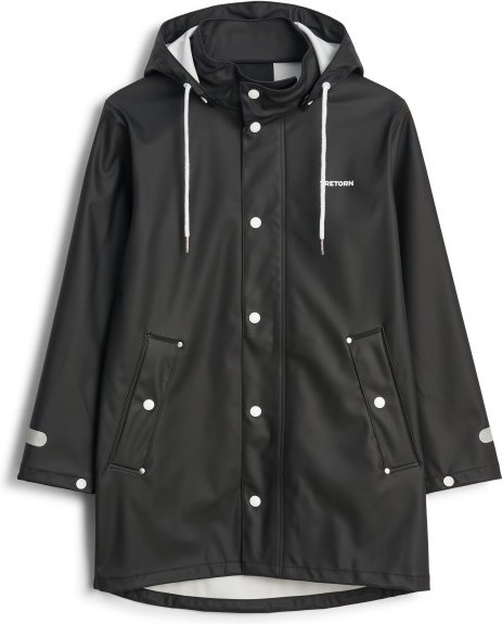 Tretorn - Kid's Wings Rainjacket Jr - Mantel Gr 134/140 schwarz/grau