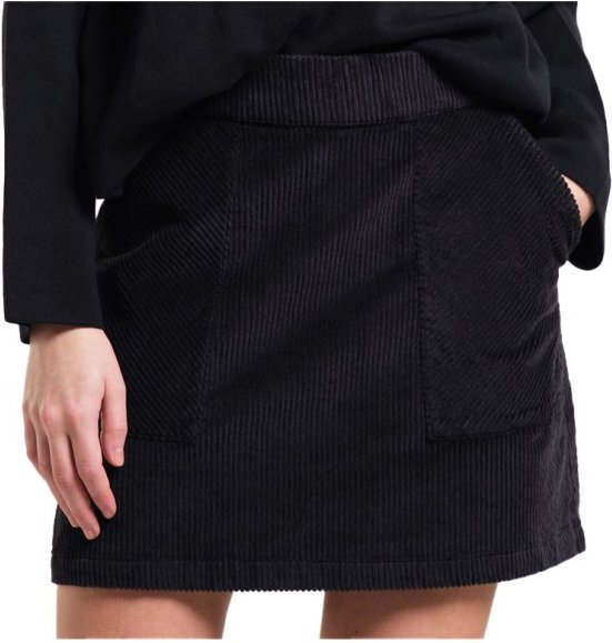 Thumbnail - DEDICATED - Women's Skirt Majorna Corduroy - Rock Gr S schwarz