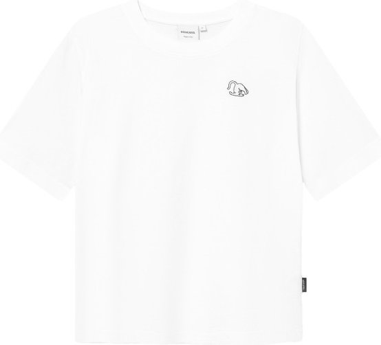 DEDICATED - Women's T-Shirt Vadstena Cat Pose - T-Shirt Gr L weiß