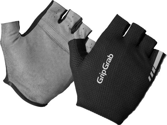 GripGrab - PACR InsideGrip Short Finger Summer Gloves - Handschuhe Gr XL - 11 schwarz/grau