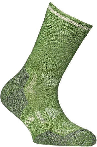 Alpacasocks&Co - Merino Outdoor Kids - Wandersocken Gr 27-30 grün
