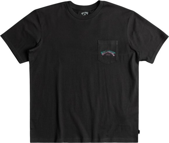 Billabong - Stacked Arch PKT - T-Shirt Gr S schwarz