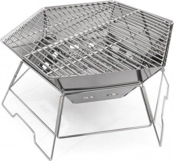 Origin Outdoors - Grill- Und Feuerschale Hexagon - Grill stainless steel
