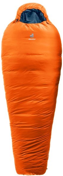 Deuter - Orbit -5° - Kunstfaserschlafsack Gr 220 x 79 x 49 cm - Long chestnut /blau