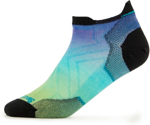 Thumbnail - Smartwool - Women's Run Zero Cushion Ombre Print Low Ankle - Laufsocken Gr L bunt