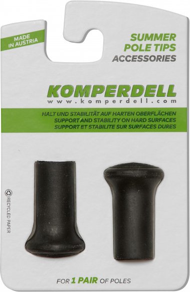 Komperdell - Spitzenschoner Rund - Trekkingstock-Zubehör Gr Ø 12 mm schwarz