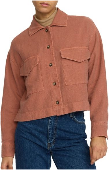 Selfhood - Women's Cropped Shirt - Hemd Gr S braun