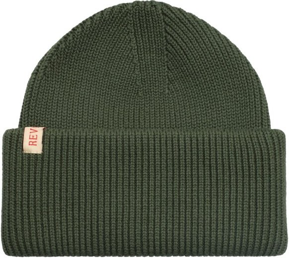 Revolution - Beanie with Big Fold Up - Mütze Gr One Size oliv