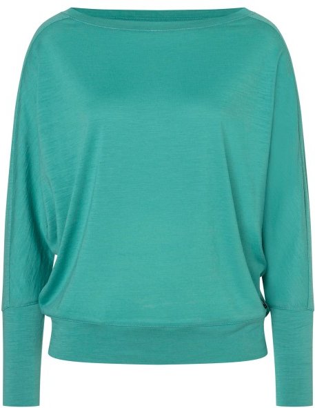 super.natural - Women's Kula Top - Merinopullover Gr L türkis