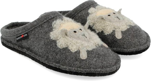 Thumbnail - Haflinger - Flair Lamby - Hüttenschuhe Gr 37 grau