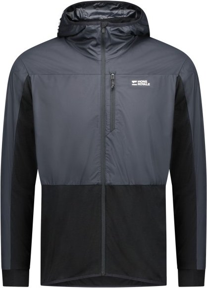 Mons Royale - Diversion Merino Wind Jacket - Fahrradjacke Gr XL schwarz/blau