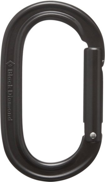 Black Diamond - Oval Keylock Carabiner - Schnappkarabiner grau