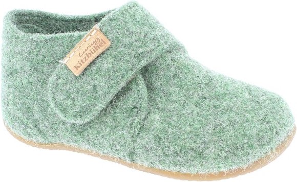 Living Kitzbühel - Babyklettschuh Filz - Hüttenschuhe Gr 18 grün