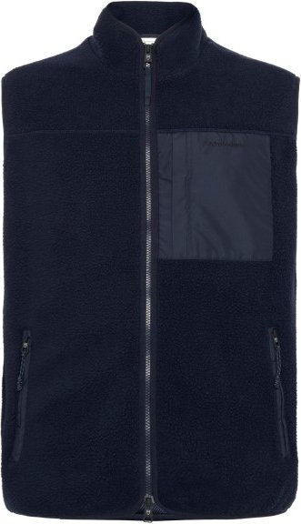 KnowledgeCotton Apparel - ED Adv. Loose Fit Zip Fleece Vest - Fleeceweste Gr 3XL blau