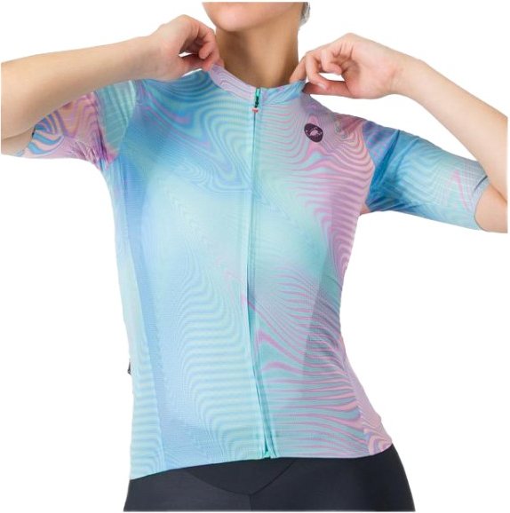 Castelli - Women's Cosmic Vortex Jersey - Radtrikot Gr L blau