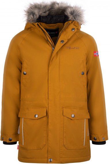 Trollkids - Kid's Nordkapp Jacket - Parka Gr 92 braun