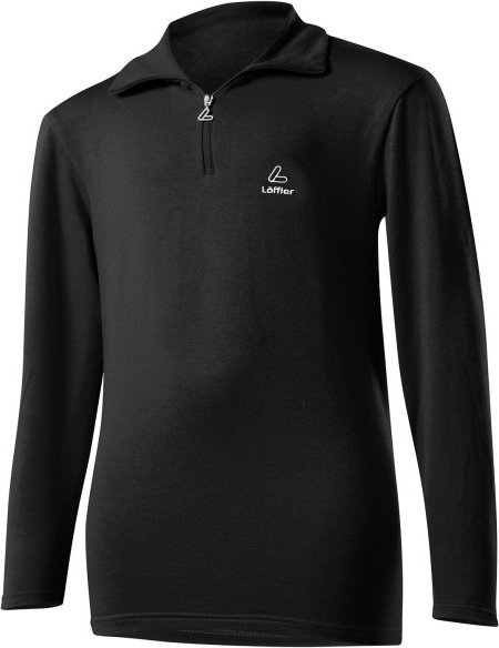 Löffler - Kid's Midlayer Transtex - Fleecepullover Gr 128 schwarz