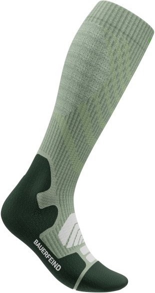 Thumbnail - Bauerfeind Sports - Women's Outdoor Merino Compression Socks - Kompressionssocken Gr 35-38 - M: 36-41 cm grün