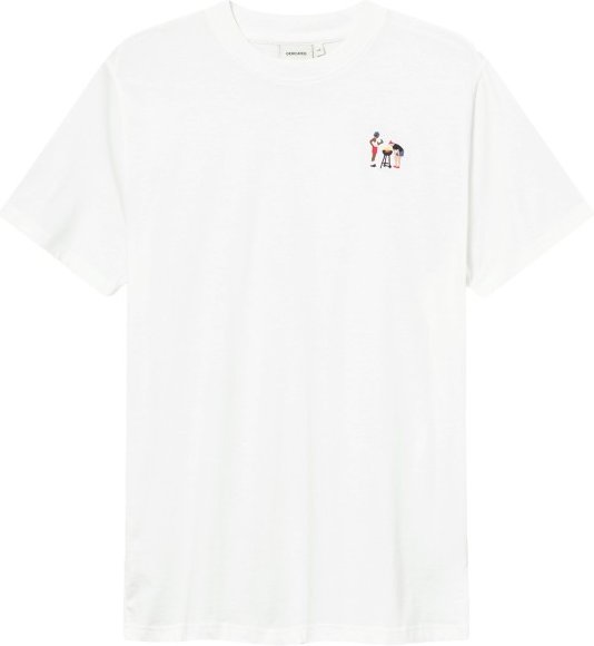 DEDICATED - T-Shirt Stockholm BBQ Emb - T-Shirt Gr M weiß