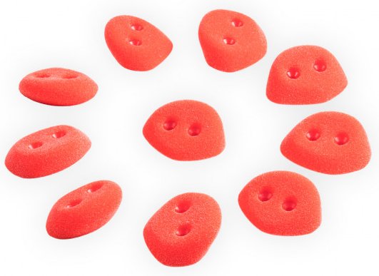 Wataaah - Dojo Foot 2 - Klettergriffe weiß/rot