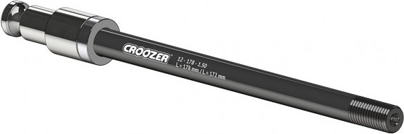 Croozer - Steckachskupplung XL - Anhängerkupplung Gr 12 x 165 x 1,5 schwarz