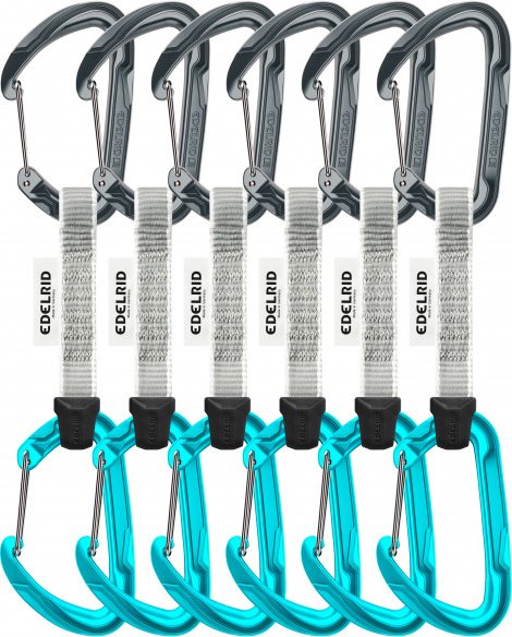 Edelrid - Pure Wire Set Sixpack - Express-Set Gr 10 cm grau