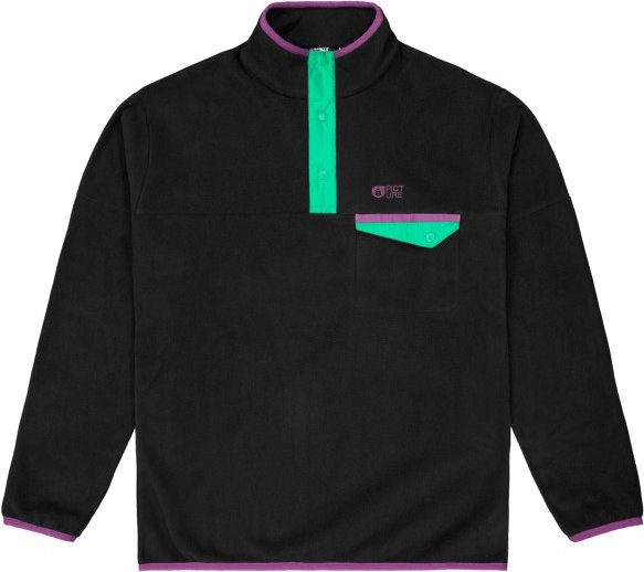 Picture - Arcca 1/4 Fleece - Fleecepullover Gr M schwarz