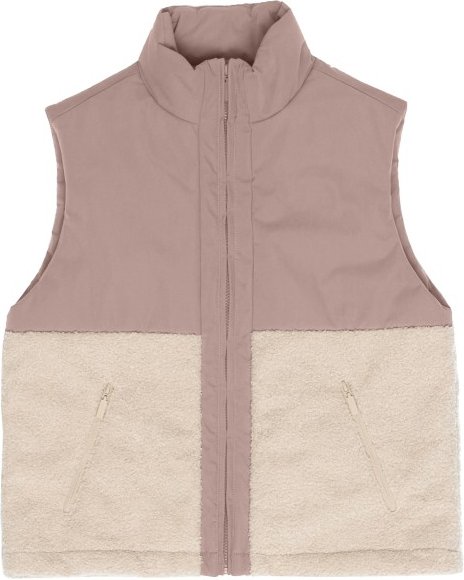 Thumbnail - Mazine - Women's Fabric Blocking Vest - Fleeceweste Gr XL braun/beige