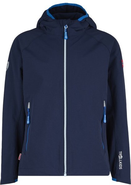 Trollkids - Kid's Kvalvika Jacket - Softshelljacke Gr 128 blau