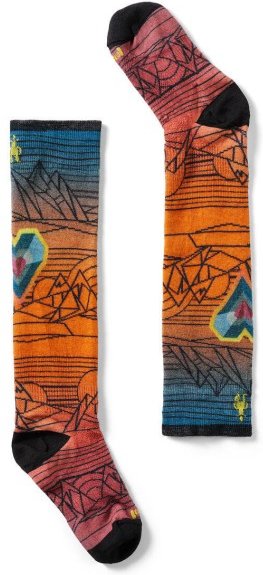 Smartwool - Junior's Ski Zero Cushion Geo Peaks Print - Multifunktionssocken Gr L bunt