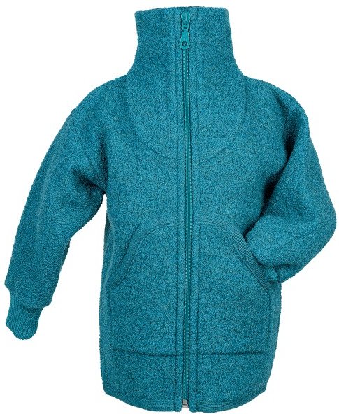 Thumbnail - Reiff - Kid's Troyer-Jacke Claas - Wolljacke Gr 98/104 türkis