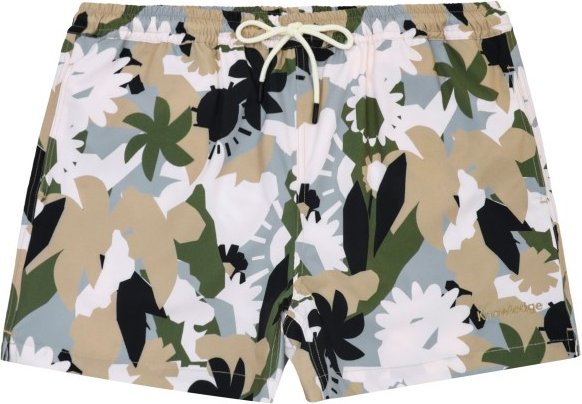 KnowledgeCotton Apparel - Stretch Nature AOP Swimshorts - Badehose Gr XXL grau