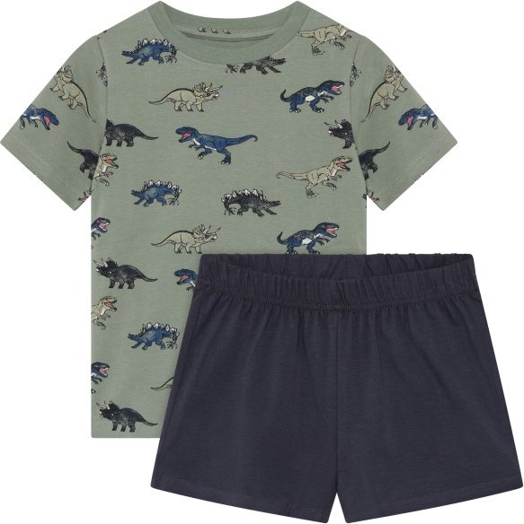 Minymo - Kid's T-Shirt+Short Set AOP 134358 - Overall Gr 92 blau