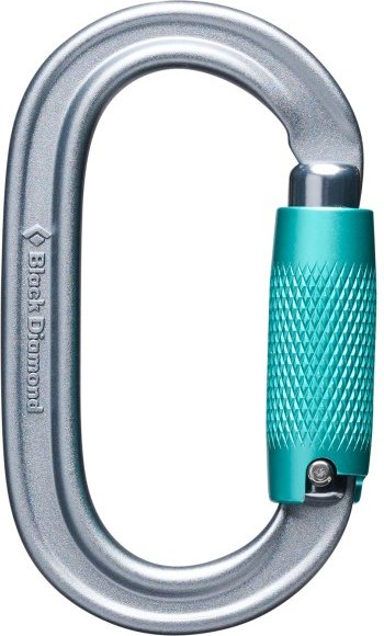 Black Diamond - Oval Triple Lock Carabiner - Verschlusskarabiner grau