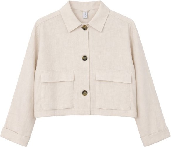 Mazine - Women's Short Linen Jacket - Freizeitjacke Gr XS beige