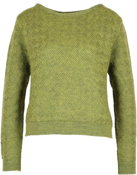 Thumbnail - Flomax - Women's Kurzpulli Leni - Wollpullover Gr XL oliv