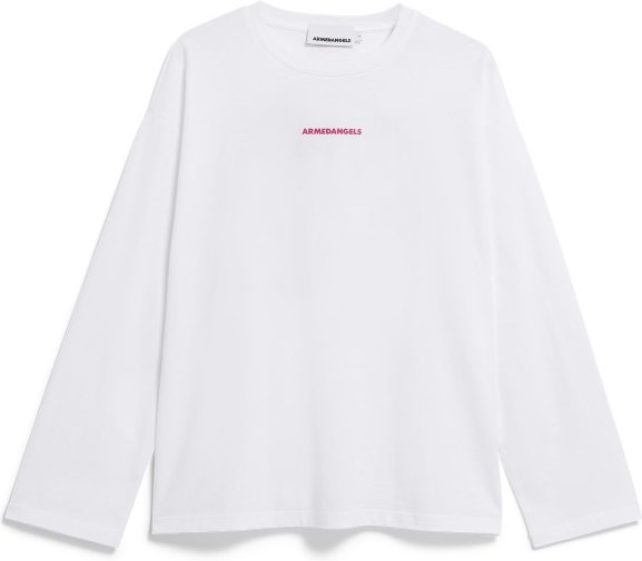 Thumbnail - ARMEDANGELS - Women's Fietaa Smile - Longsleeve Gr XS weiß