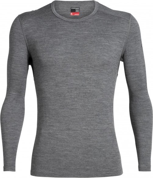 Icebreaker - 260 Tech L/S Crewe - Merinounterwäsche Gr L grau