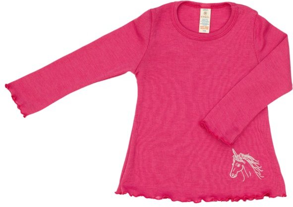 Engel - Kinder-Schlafanzugoberteil - Merinounterwäsche Gr 92 rosa