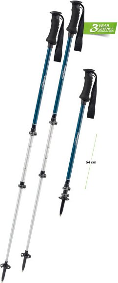 Komperdell - Trekmaster Powerlock - Trekkingstöcke Gr 105-140 cm braun/grau