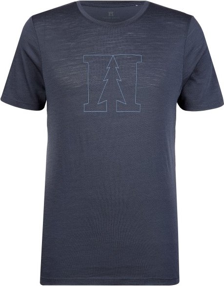 Heber Peak - MerinoMix150 PineconeHe. Logo T-Shirt - Merinoshirt Gr S blau